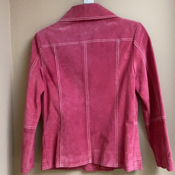 Jessica Full Suede Button Jacket EUC - Picture 2 of 7